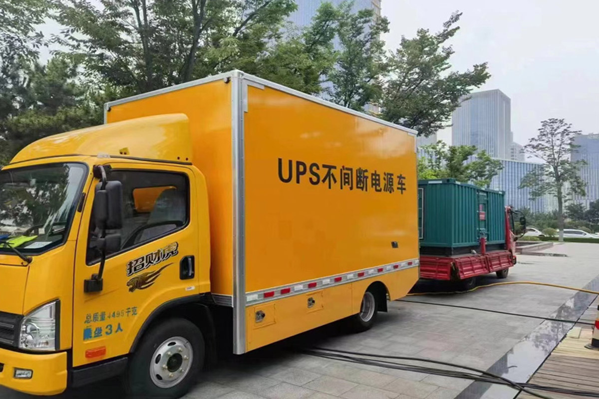 徐汇发电机租赁施工现场
